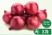 Red onions sold per kilogram.