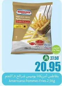 Americana French Fries Thin, 2.5kg
