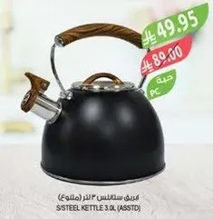 Stainless steel kettle 3.0L (Assorted)