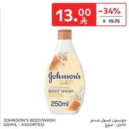 Johnson's Bodywash 250ml - Assorted