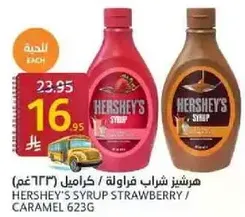 HERSHEY'S SYRUP STRAWBERRY / CARAMEL 623G