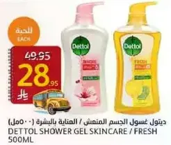 DETTOL SHOWER GEL SKINCARE / FRESH 500ML