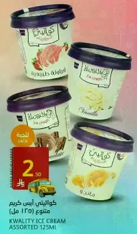 Kwaliti Ice Cream Assorted 125ml