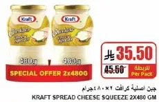 Kraft Spread Cheese Squeeze 2x480 gm