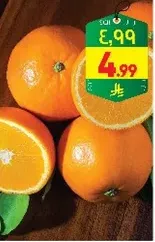 Fresh oranges, juicy and sweet.