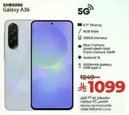 Samsung Galaxy A36 with 6.7
