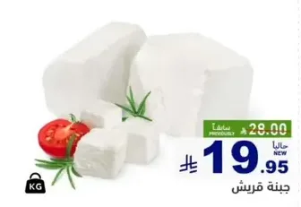 Fresh cheese with a creamy texture, perfect for salads and sandwiches.
