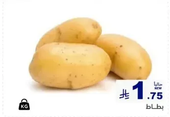 Fresh potatoes.
