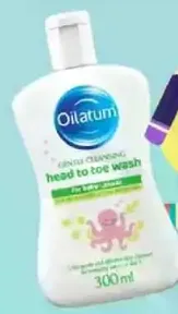 Gentle cleansing head to toe wash for baby skin.