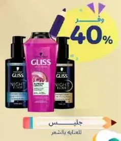 Gliss Night Elixir for hair care.