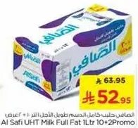 Al Safi UHT Milk Full Fat 1Ltr 10+2 Promo