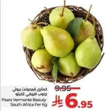 Pears Vermonte Beauty South Africa Per Kg