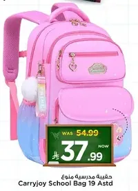 Carryjoy School Bag 19 Astd