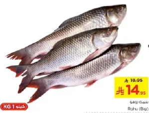 Fresh Rahu fish, available in kg.