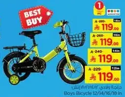 Boys Bicycle 12/14/16/18 in.