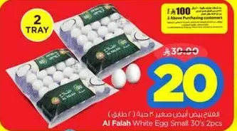 Al Falah White Egg Small 30's 2pcs
