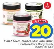 Lina Rose Face Body Scrub 500ml (3PCS)