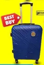 Best buy blue suitcase with wheels.