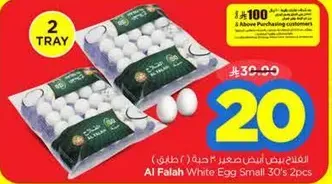 Al Falah White Egg Small 30's 2pcs