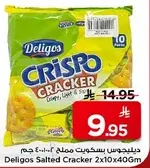 Deligos Salted Cracker 2x10x40Gm