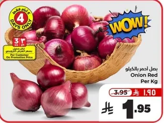 Red Onion per Kg
