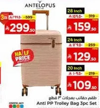 Anti PP Trolley Bag 3pc Set