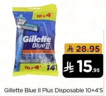 Gillette Blue II Plus Disposable 10+4'S