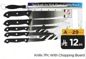 Knife 7Pc With Chopping Board
