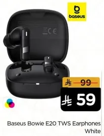 Baseus Bowie E20 TWS Earphones White