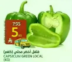 Local green capsicum.
