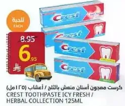 Crest Toothpaste Icy Fresh / Herbal Collection 125ml