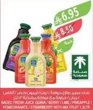 Nadec Fresh Juice Guava, Berry, Lime, Pineapple, Pomegranate, Strawberry with Mix Fruit.