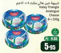 Haley Triangle Analogue Cheese 8 x 120g