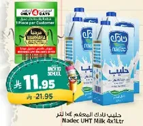 Nadec UHT Milk 4x1L