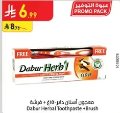 Dabur Herbal Toothpaste + Brush