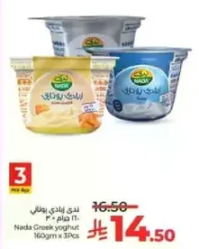 زبادي ندي اليوناني 160 جرام × 3 قطع