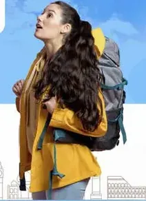 A stylish and functional backpack suitable for outdoor activities.