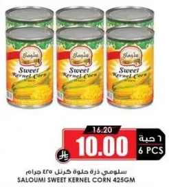 Saloumi Sweet Kernel Corn 425g