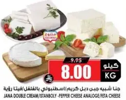 Jana Double Cream/Istanbul Pepper Cheese Analogue/Feta Cheese