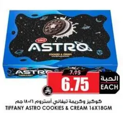 Tiffany Astro Cookies & Cream 16x18cm