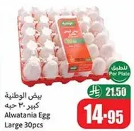 Alwataniya Egg Large 30pcs