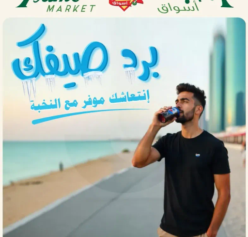 برد صيفك. انتعاشك موفر مع النغبه.