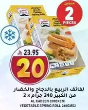 Al Kabeer Chicken Vegetable Spring Roll 240g x 2