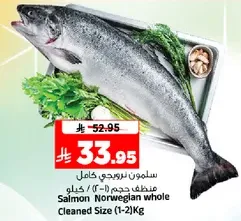 Salmon Norwegian whole Cleaned Size (1-2) Kg