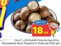 مكسرات ماكاداميا محمصه بالقشره لكل 500 جرام