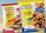 Frozen chicken fillet and nuggets, ready to cook.