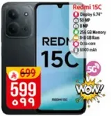 Redmi 15C with a 6.34
