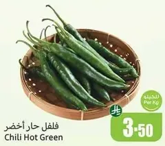 فلفل حار اخضر