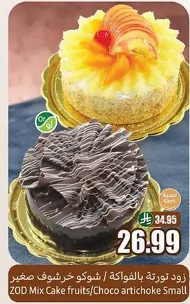 ZOD Mix Cake fruits/Choco artichoke Small