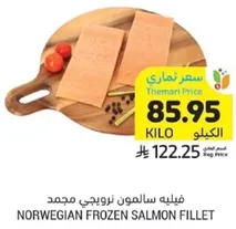 Norwegian frozen salmon fillet